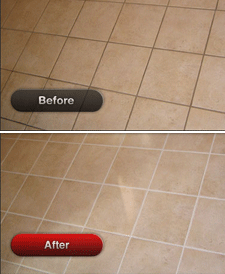 Tile grout cleaning